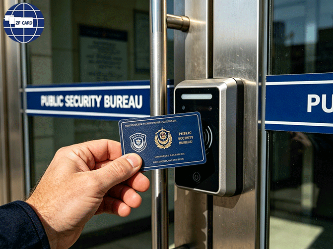 Der polykarbonat-ausweis, der schutz vor störungen und hohe sicherheit sowie eröffnung der neuen sicherheitslinie